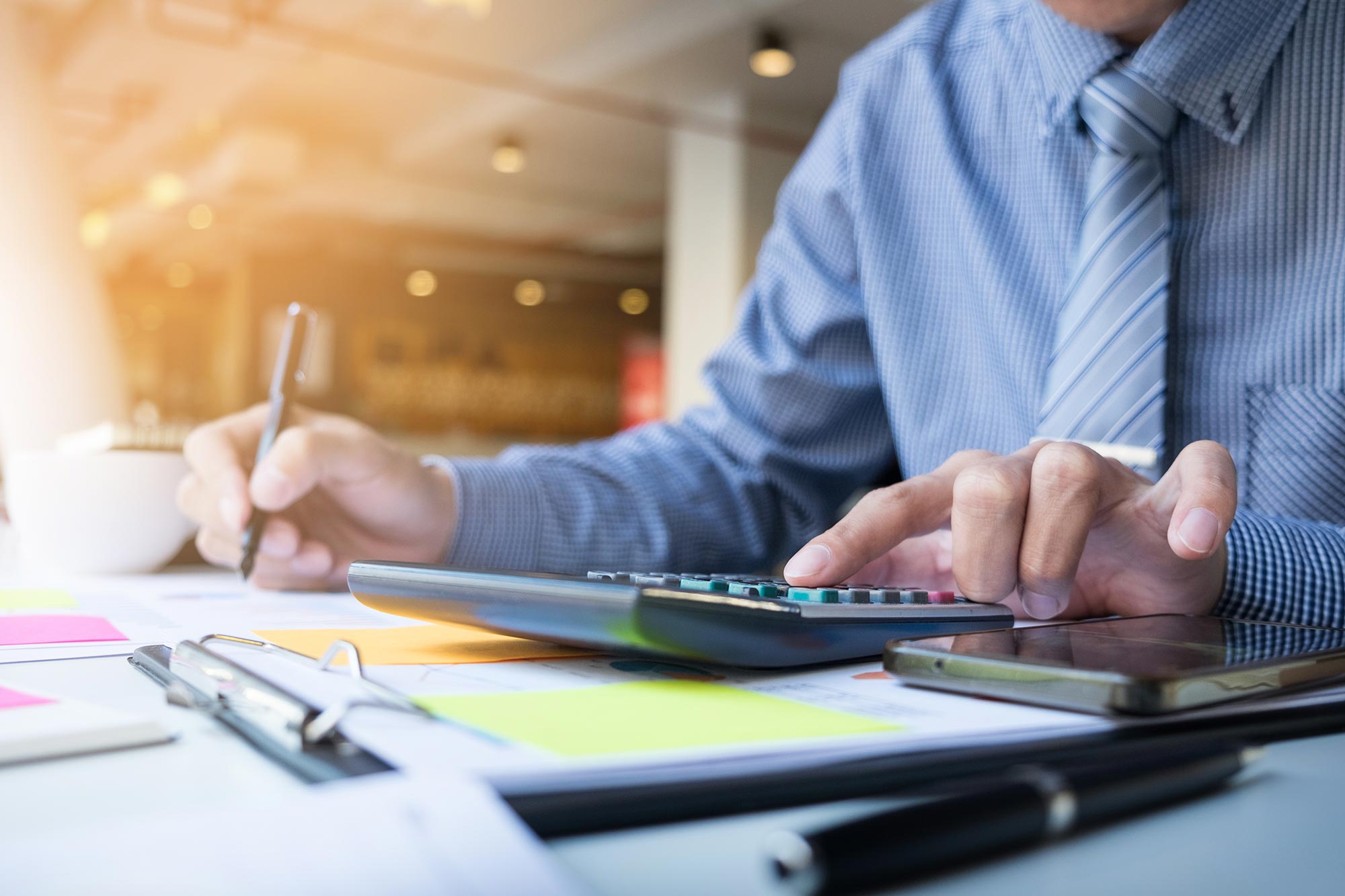 image of an accountant working